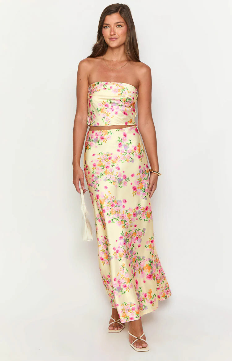 Haut floral pastel