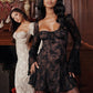 Robe corset en dentelle vintage