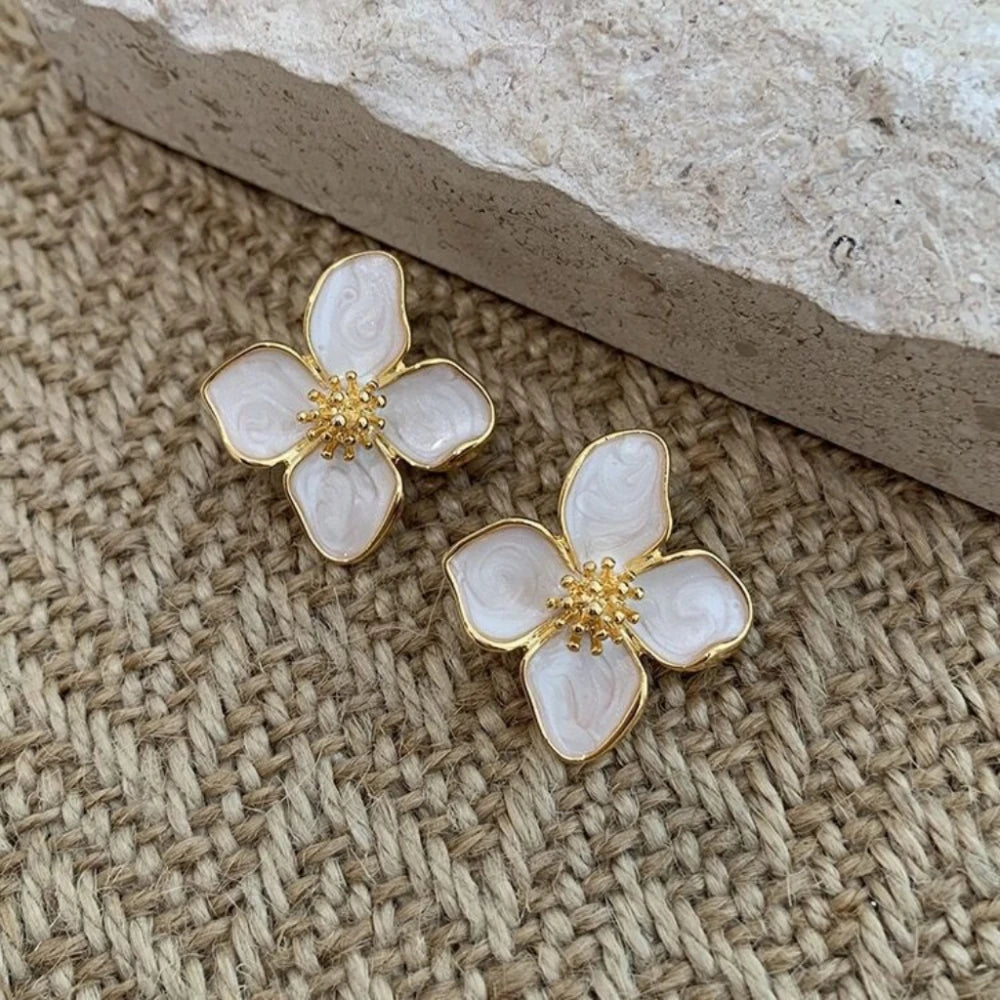 Boucles d'oreilles Lys Doré