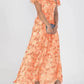 Robe longue fleurie