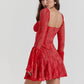 Robe corset en dentelle vintage