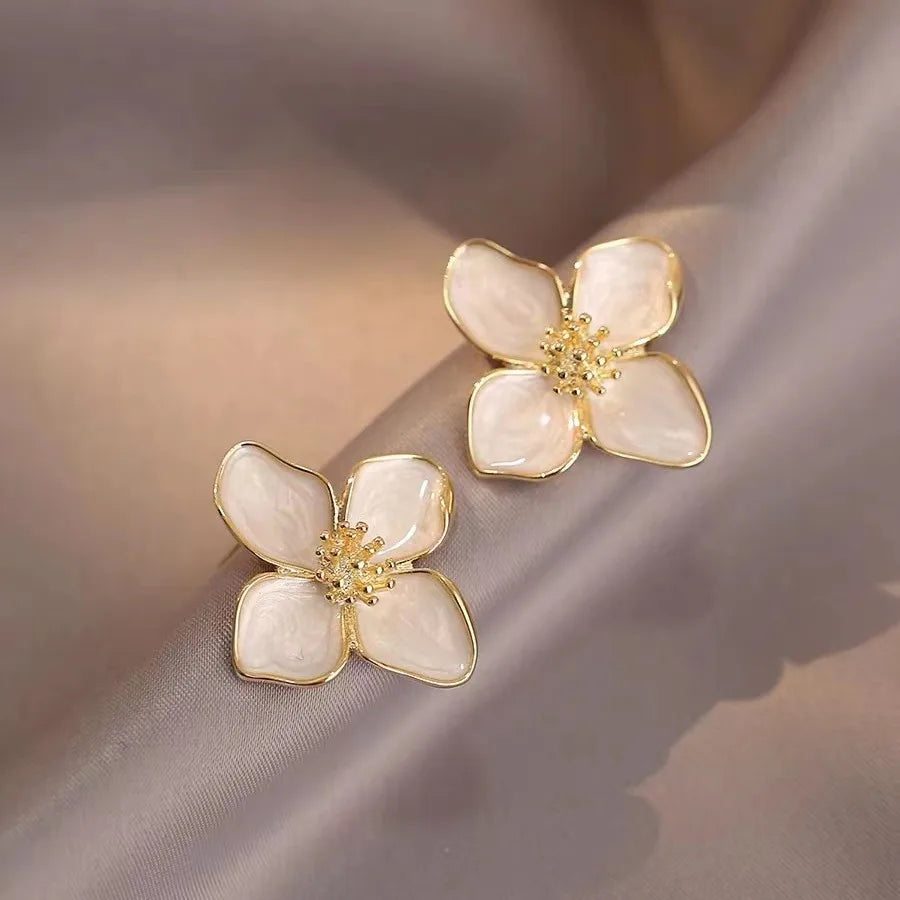 Boucles d'oreilles Lys Doré