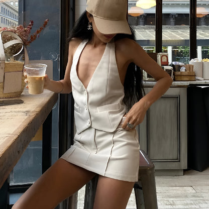 Ensemble Jupe Gilet Chic