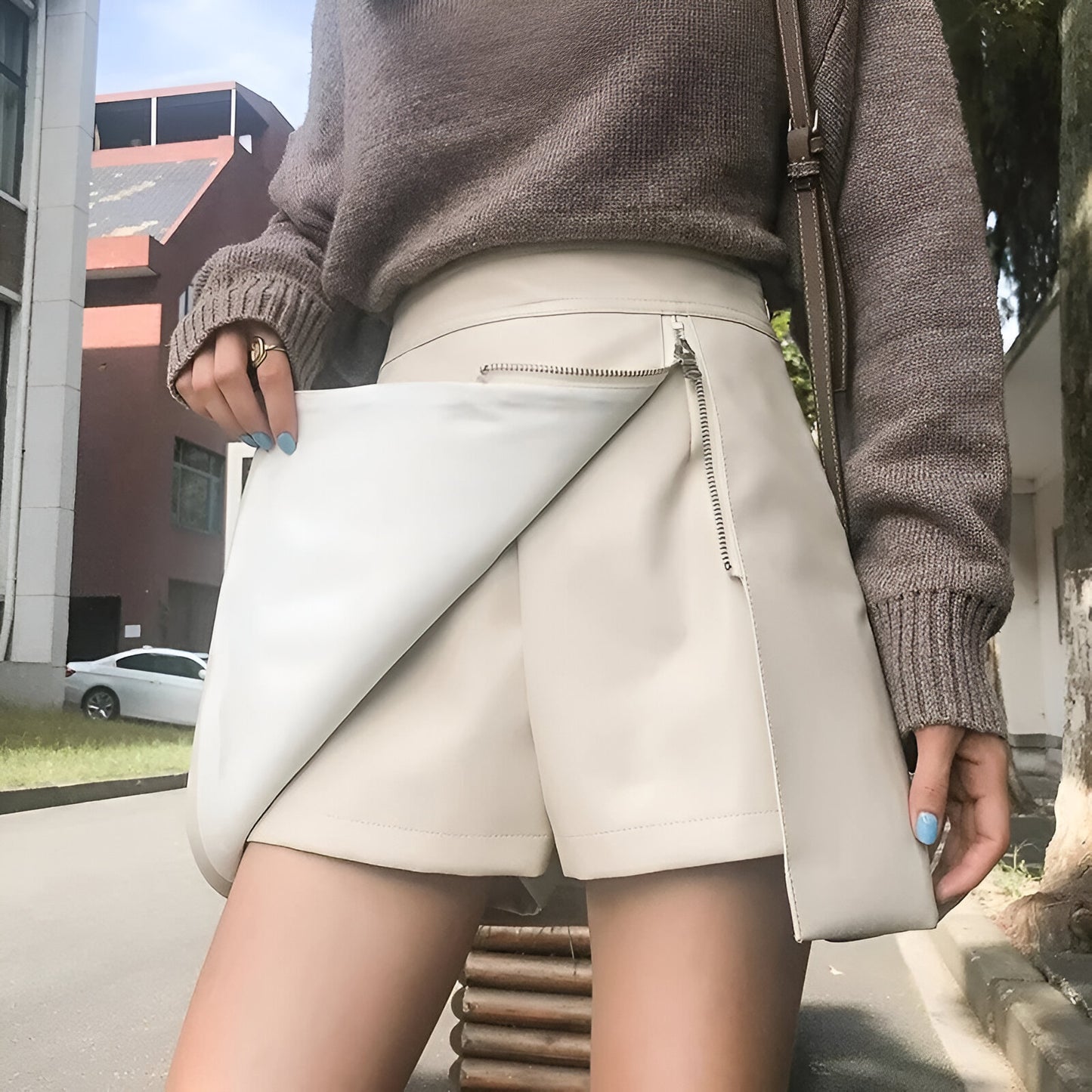 Jupe Courte Simili Cuir