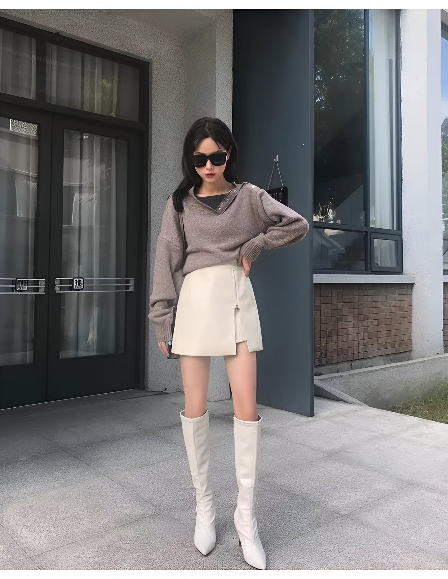 Jupe Courte Simili Cuir