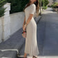 Robe Longue Plissée Chic