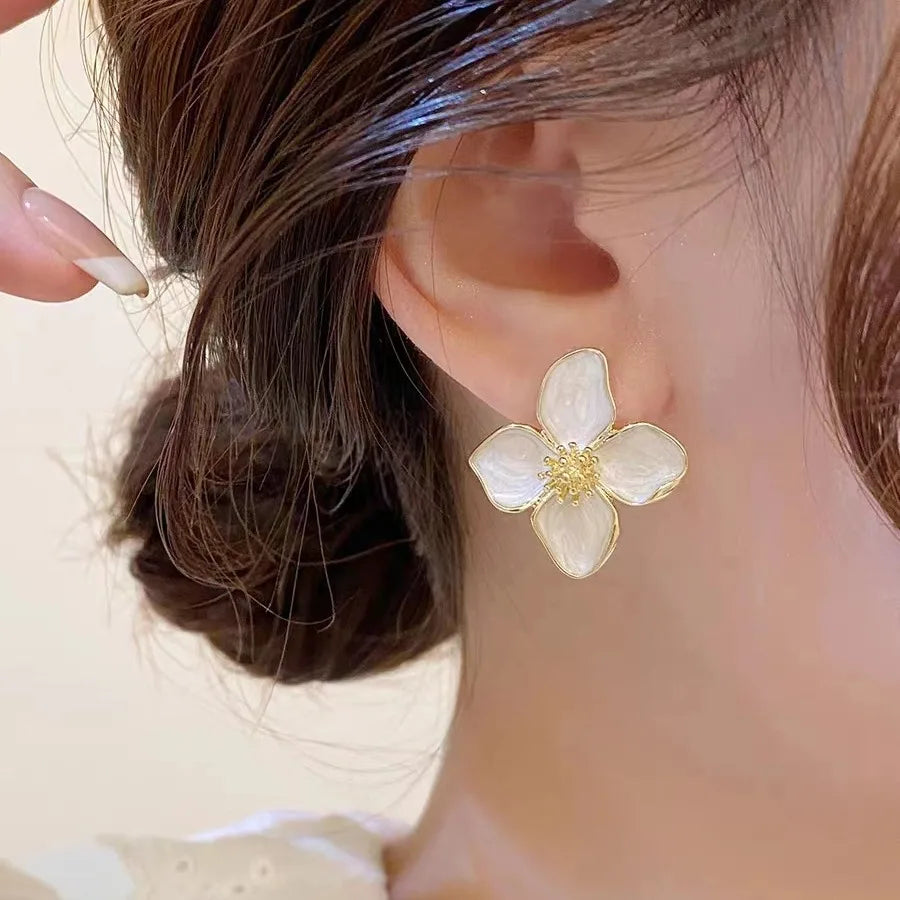Boucles d'oreilles Lys Doré