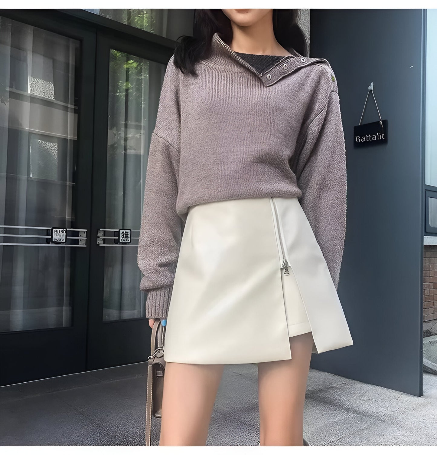 Jupe Courte Simili Cuir