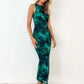 Robe longue bustier fendue