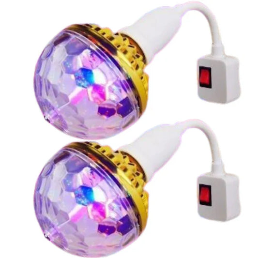 Boule lumineuse disco rotative